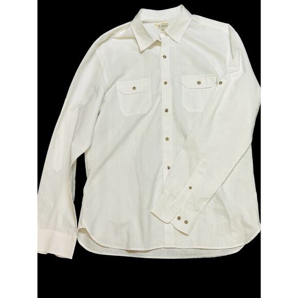 Islander Long Sleeve‎ Button Down Shirt White Men's Size Large - Picture 1 of 11